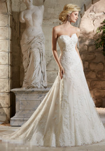 2016 Lace Beaded Mermaid Bridal Wedding Gowns 2779