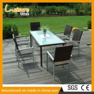 Outdoor Garden Patio Dining Furniture Wicker Stool Restaurant Rattan Chair Table Set